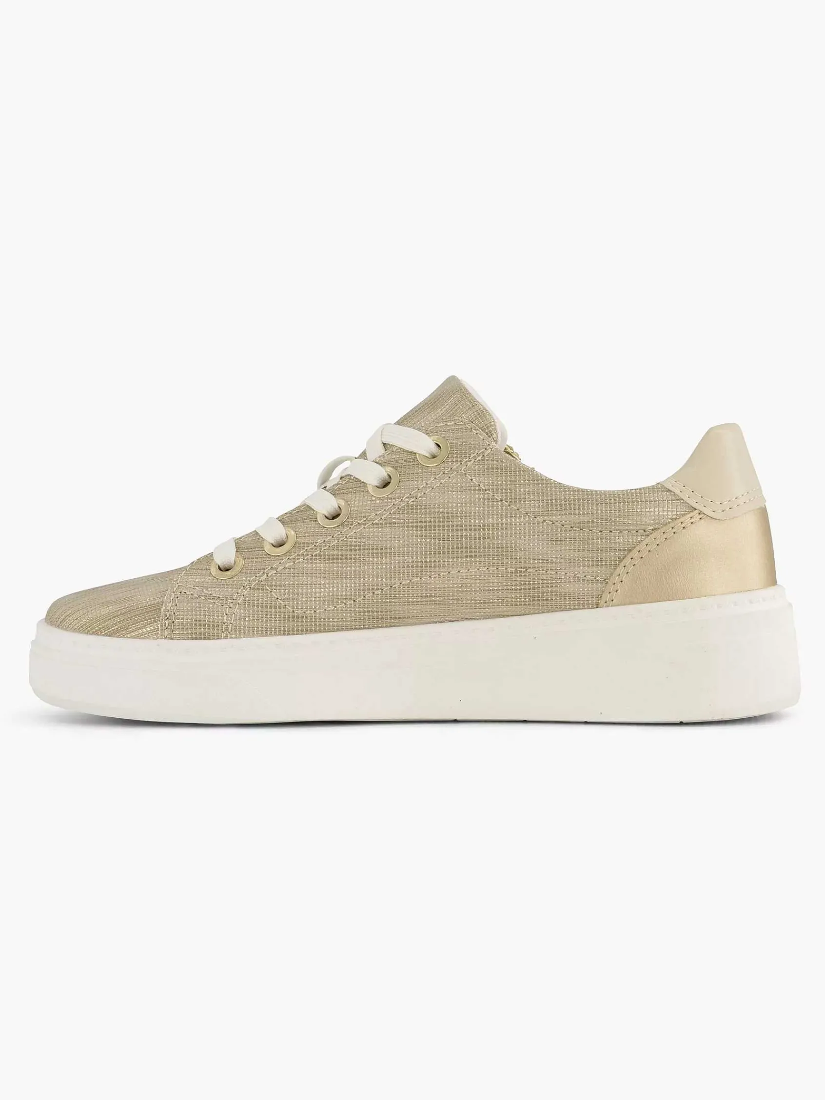 Comfort Schoenen|Easy Street Beige Comfort Sneaker