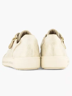 Comfort Schoenen|Easy Street Beige Comfort Sneaker