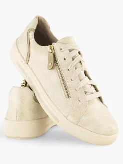 Comfort Schoenen|Easy Street Beige Comfort Sneaker