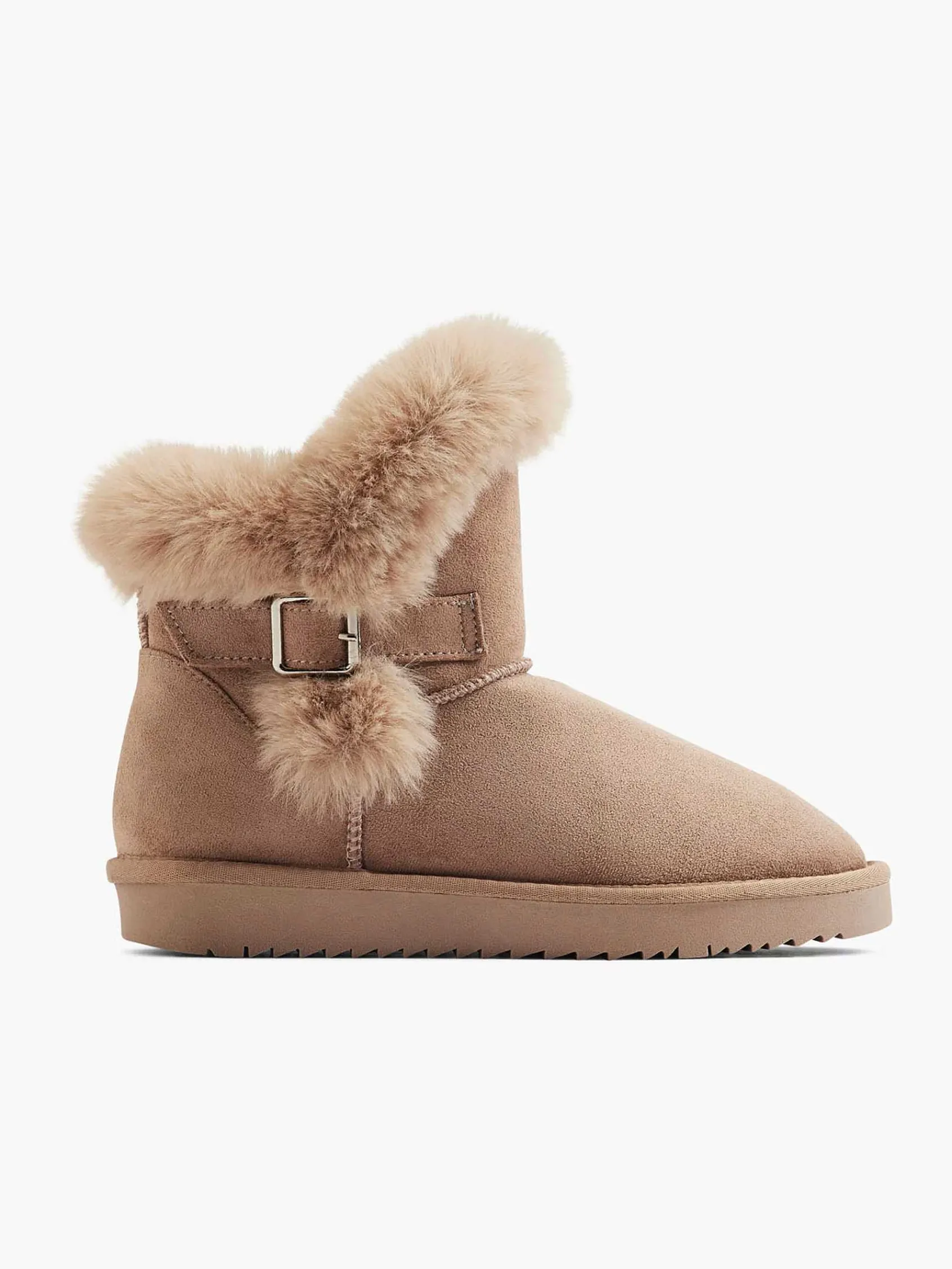 Enkellaarzen & Boots|Graceland Beige Enkelboot Gevoerd