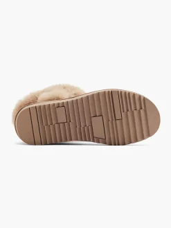 Enkellaarzen & Boots|Graceland Beige Enkelboot Gevoerd
