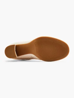Enkellaarzen & Boots|Graceland Beige Enkellaars Hak