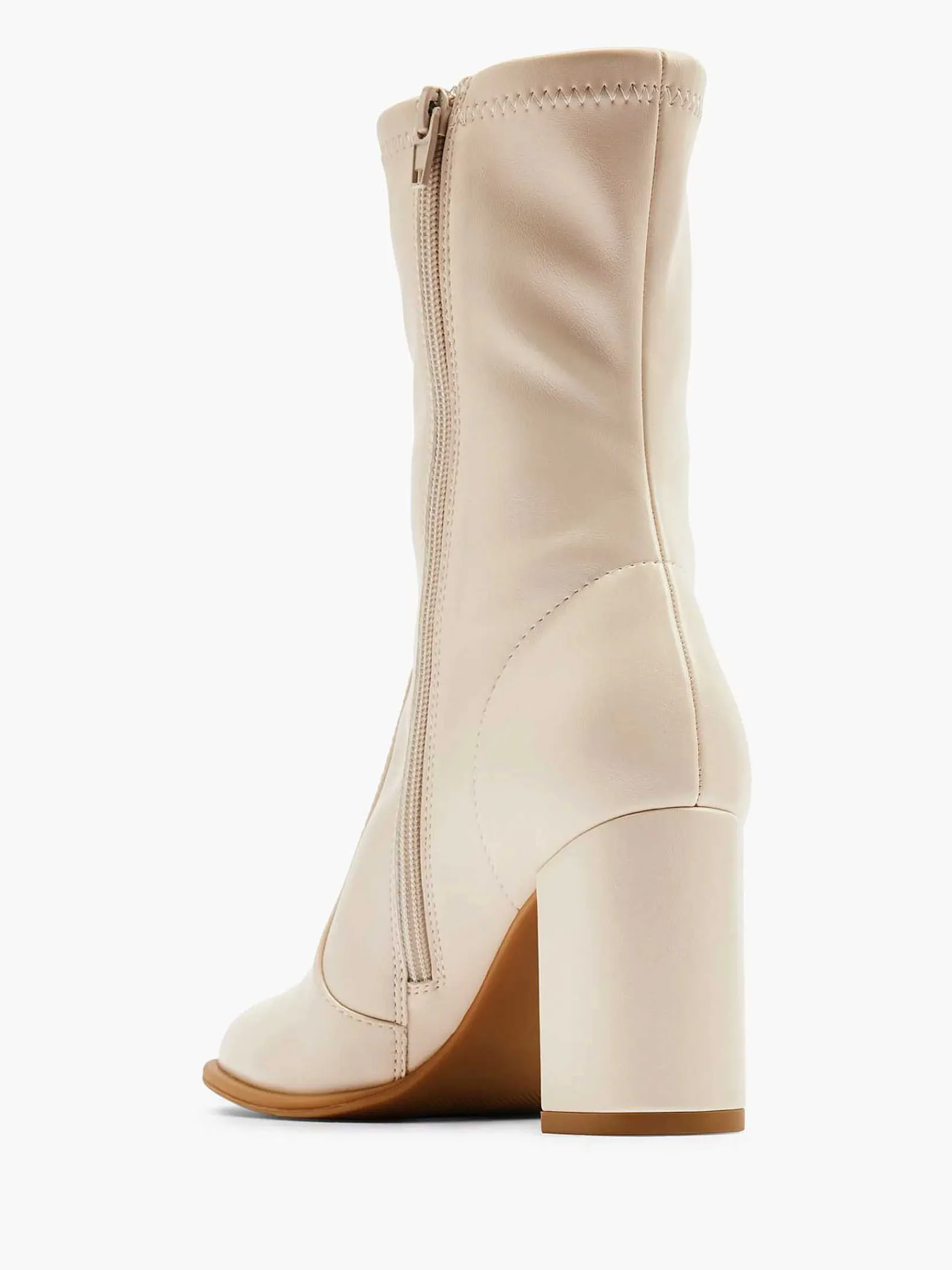 Enkellaarzen & Boots|Graceland Beige Enkellaars Hak