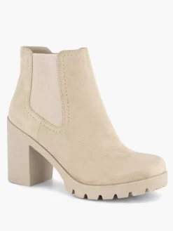 Enkellaarzen & Boots|Graceland Beige Enkellaars Hak