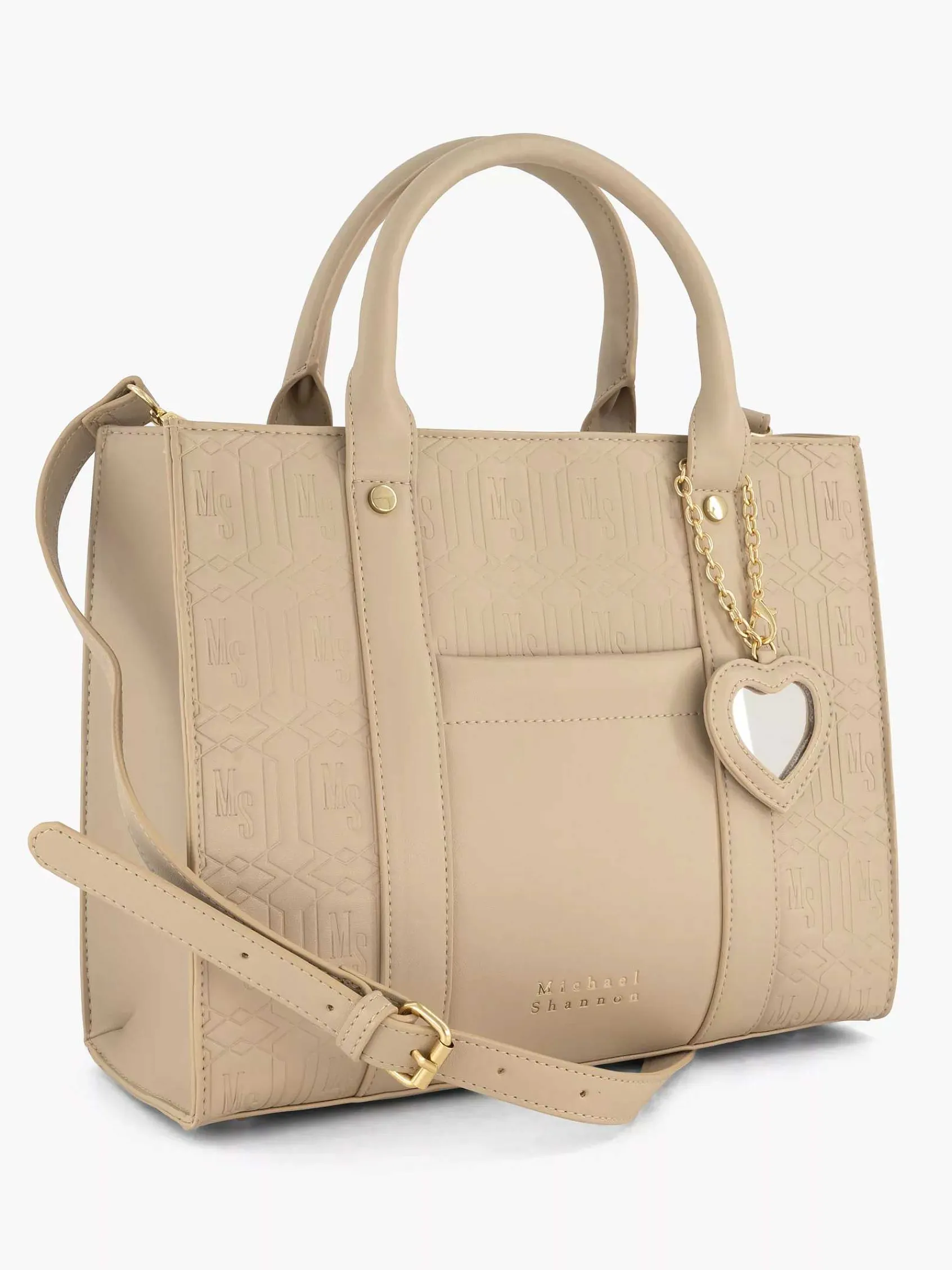 Online Exclusive Accessoires|Michael Shannon Beige Handtas