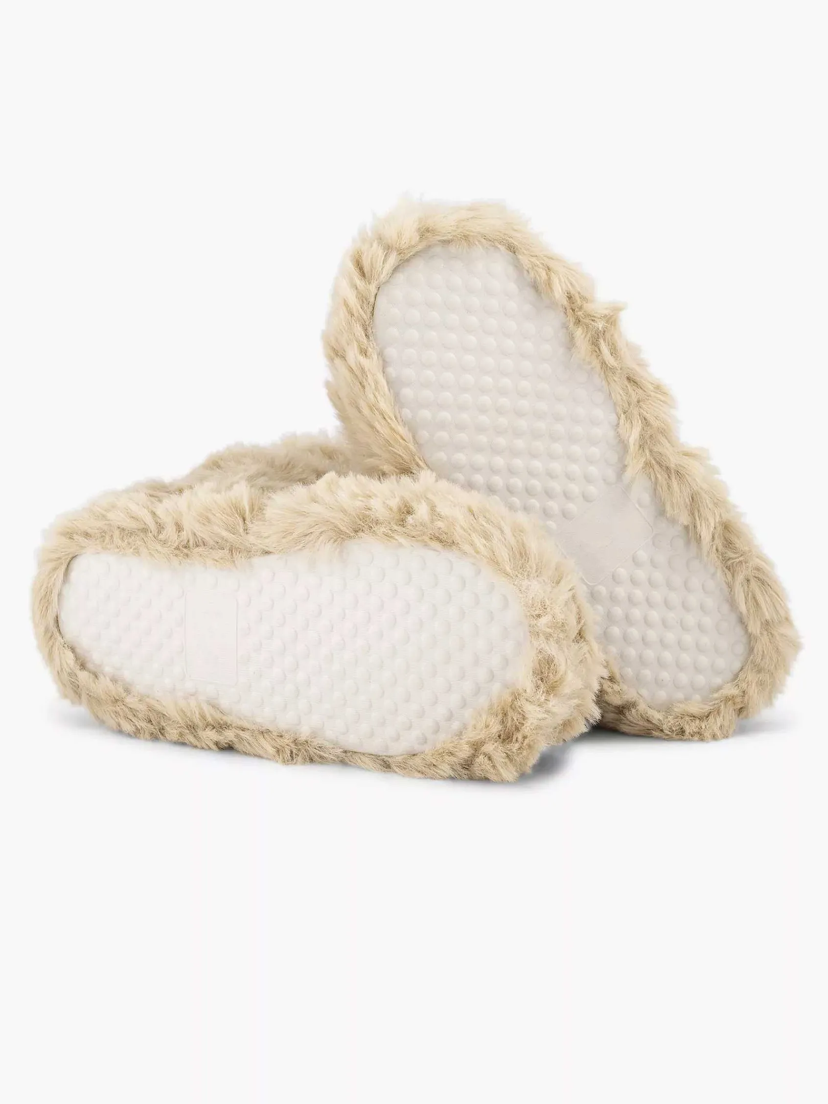 Jongensschoenen|Cupcake Couture Beige Hoge Pantoffel Plush