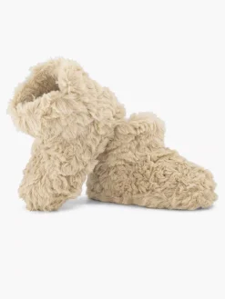 Jongensschoenen|Cupcake Couture Beige Hoge Pantoffel Plush