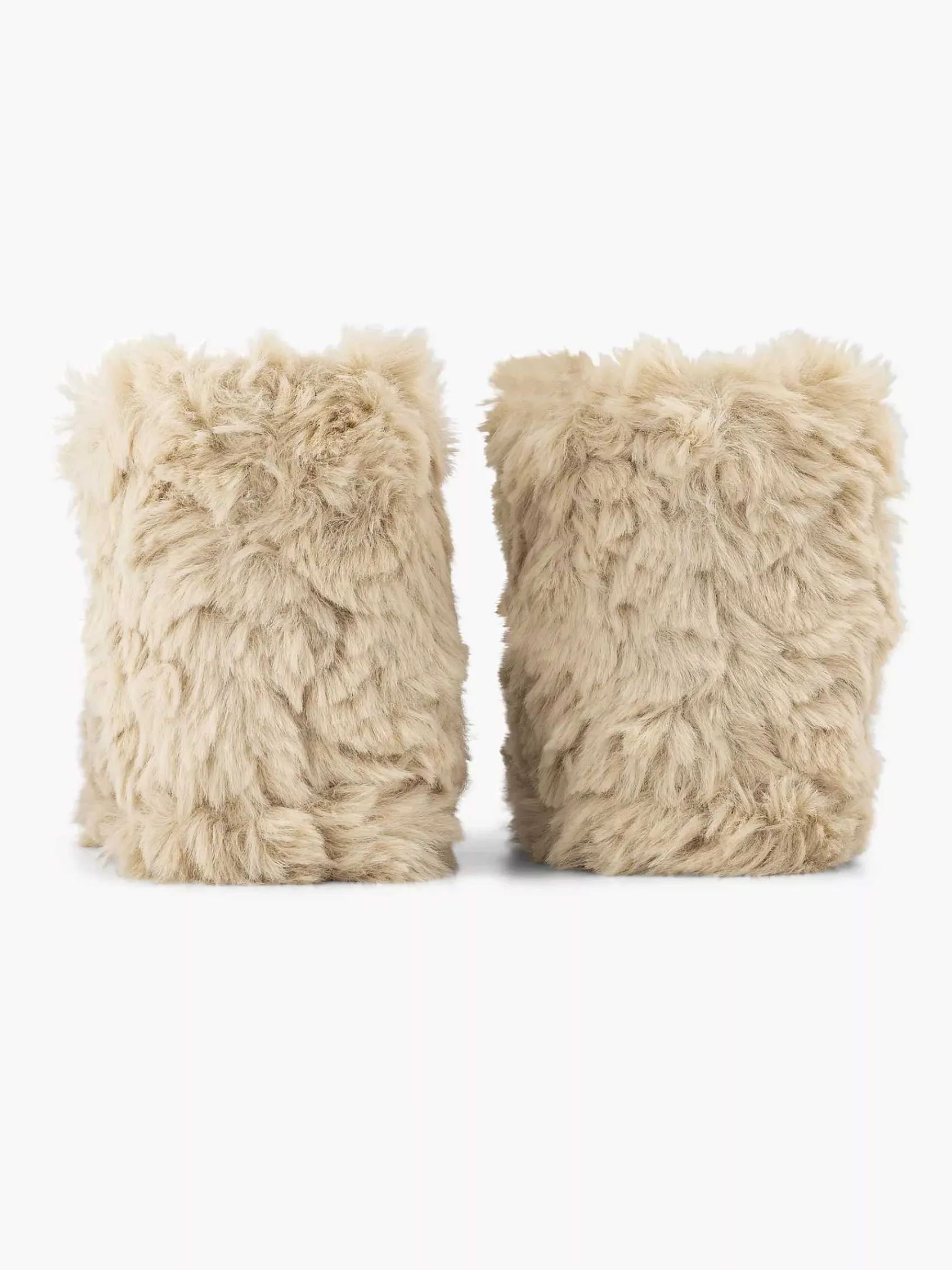Jongensschoenen|Cupcake Couture Beige Hoge Pantoffel Plush