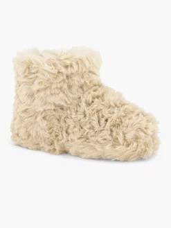 Jongensschoenen|Cupcake Couture Beige Hoge Pantoffel Plush