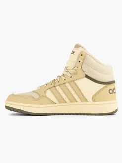 Jongensschoenen|adidas Beige Hoops Mid 3.0 K