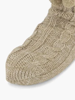 Sokken|vanHaren Beige Huissok 36-41