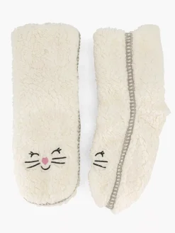 Sokken|vanHaren Beige Huissok Teddy