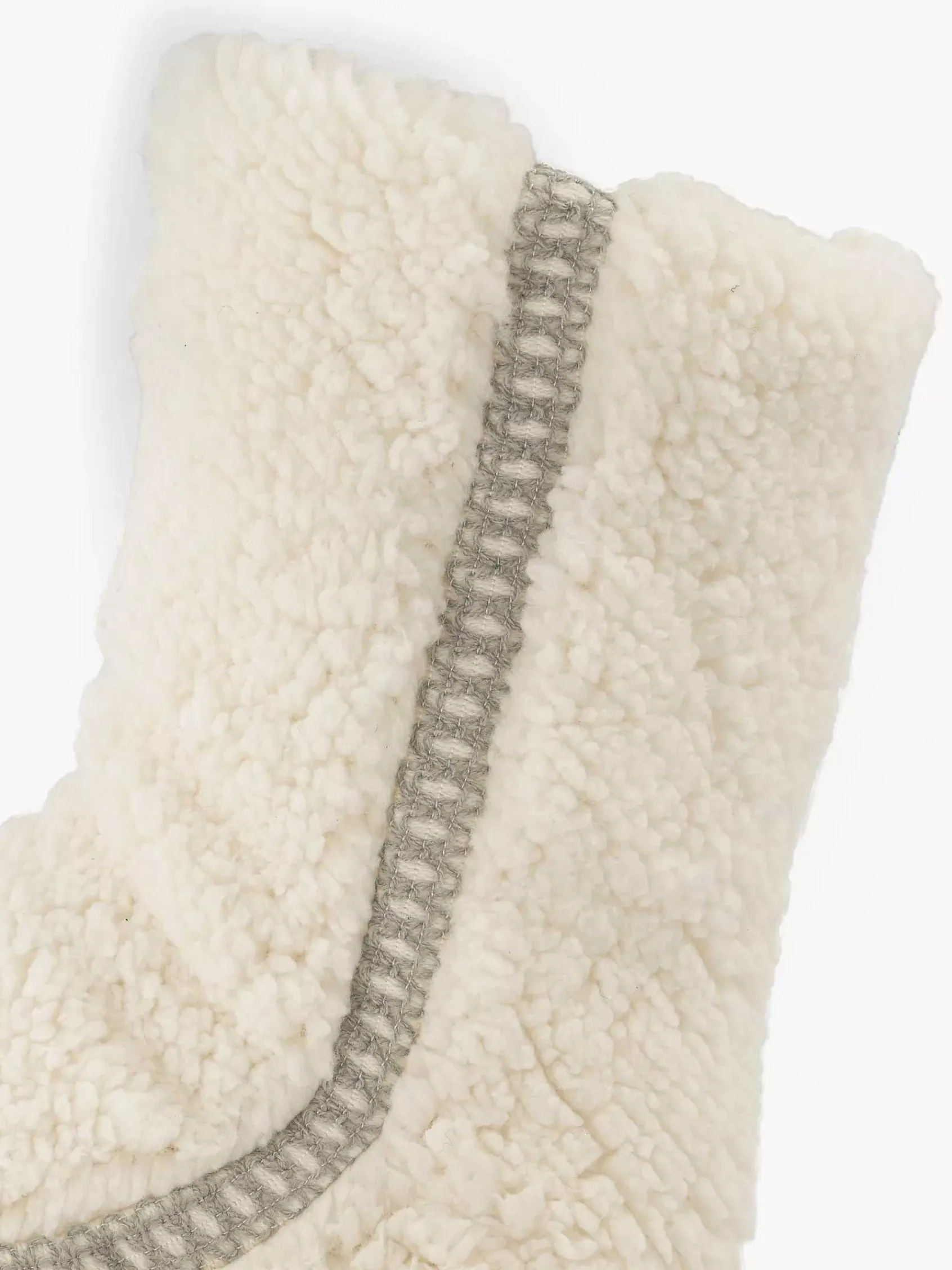 Sokken|vanHaren Beige Huissok Teddy