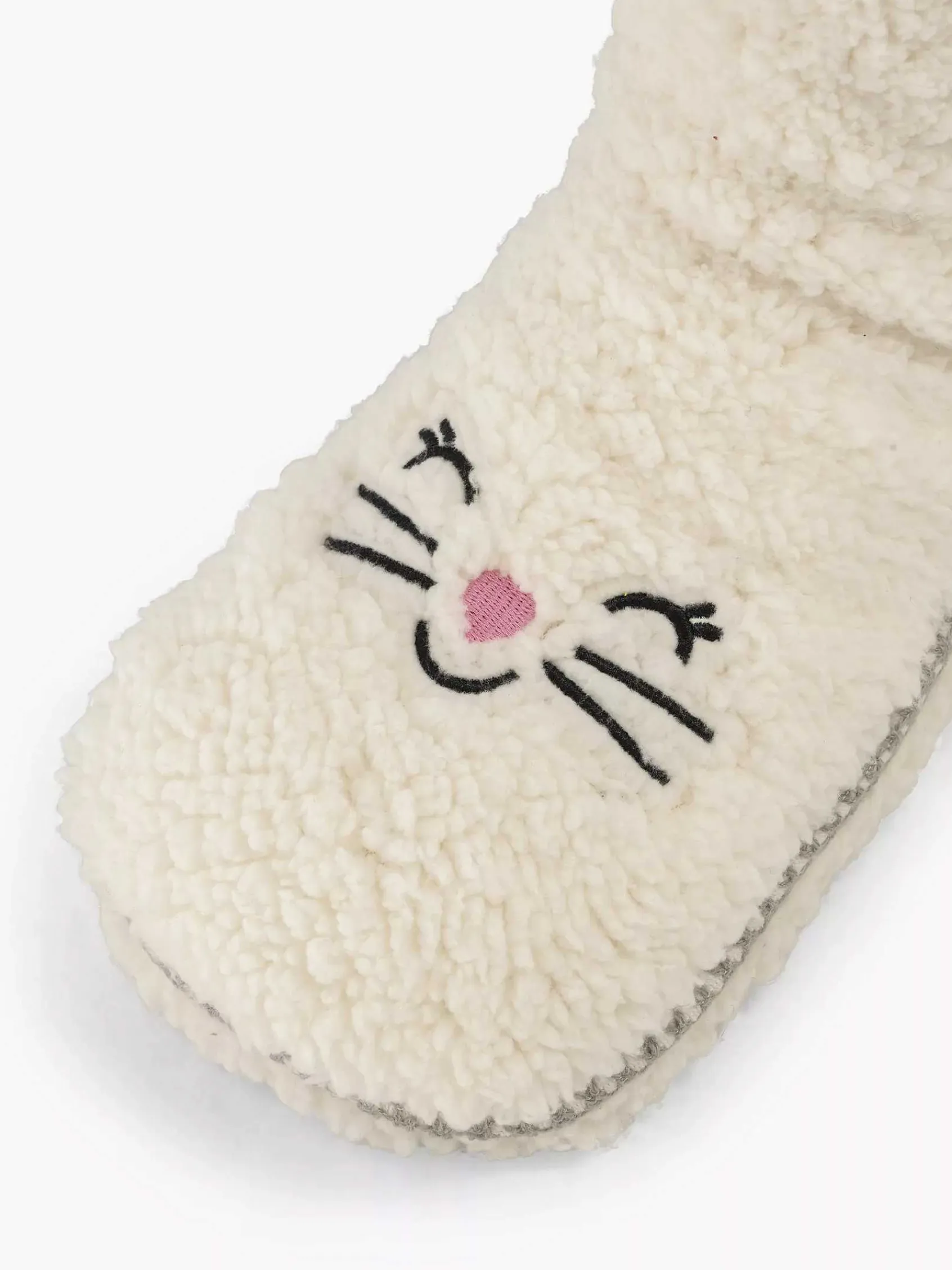 Sokken|vanHaren Beige Huissok Teddy