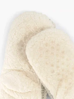 Sokken|vanHaren Beige Huissok Teddy