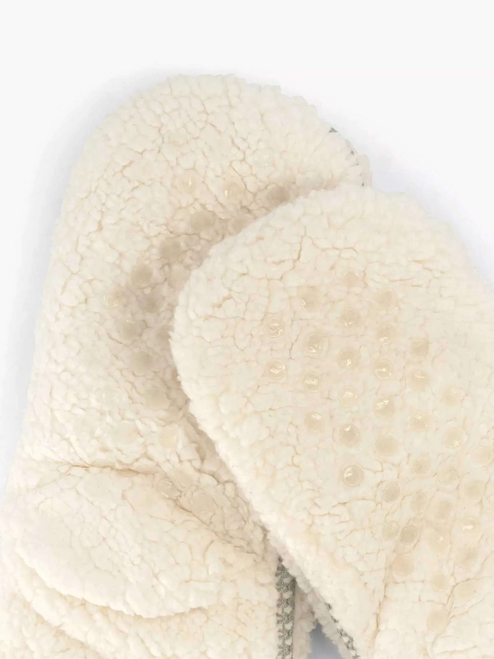 Sokken|vanHaren Beige Huissok Teddy