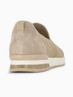 Comfort Schoenen|Medicus Beige Instap Comfort Sneaker Knitted