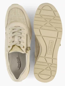 Sneakers|Medicus Beige Leren Comfort Sneaker