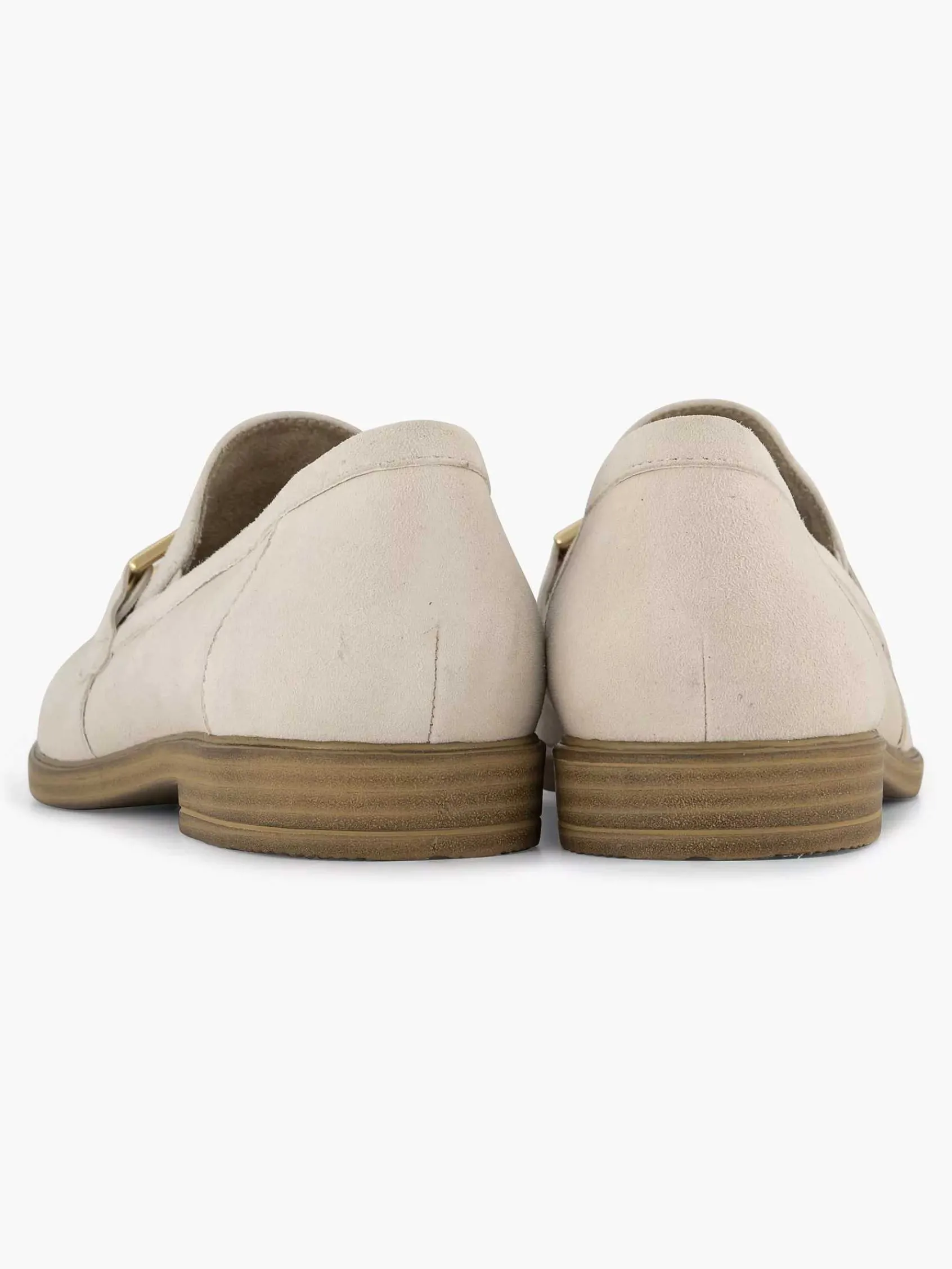 Comfort Schoenen|Medicus Beige Leren Instapper