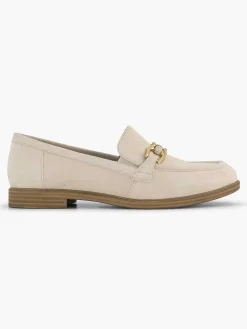 Comfort Schoenen|Medicus Beige Leren Instapper