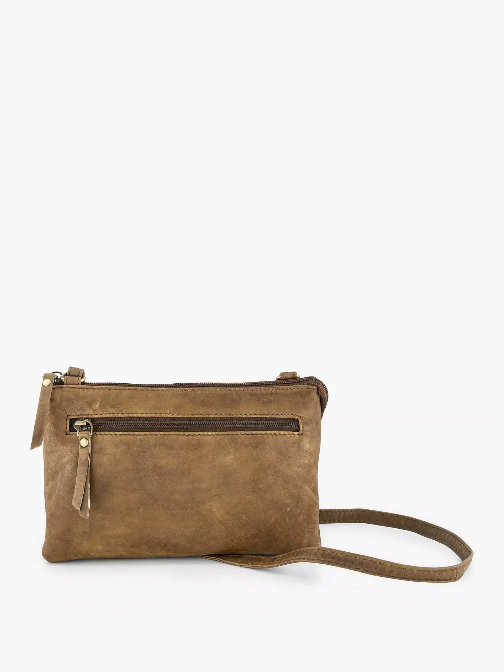 Online Exclusive Accessoires|5th Avenue Beige Leren Schoudertas