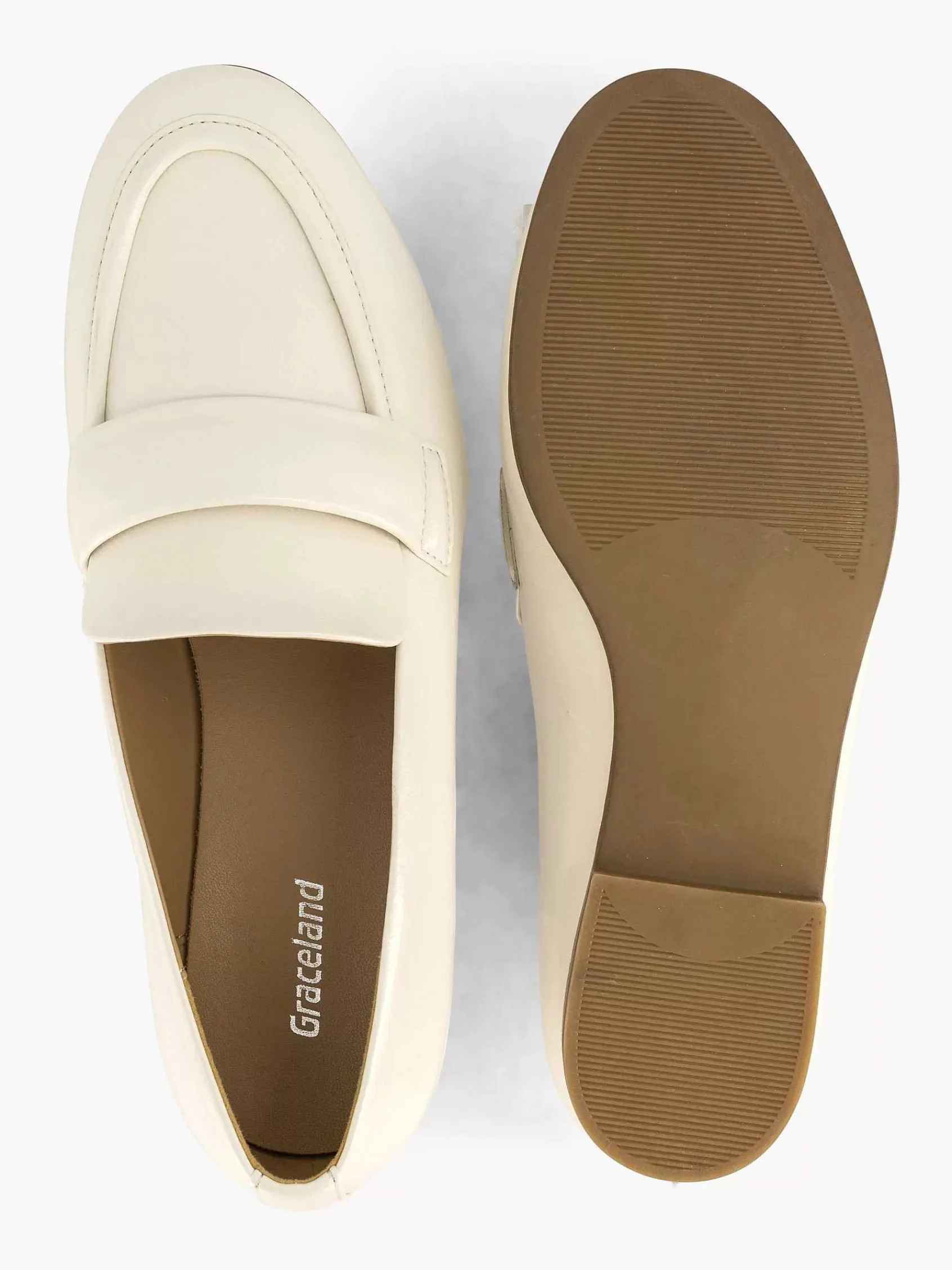 Instappers|Graceland Beige Loafer