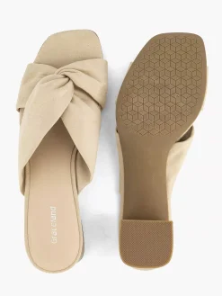 Sandalen|Graceland Beige Muiltje Knoop