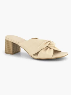 Sandalen|Graceland Beige Muiltje Knoop