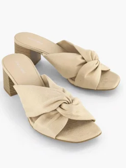 Sandalen|Graceland Beige Muiltje Knoop
