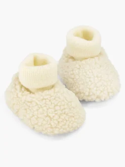 Jongensschoenen|vanHaren Beige Pantoffel Teddy