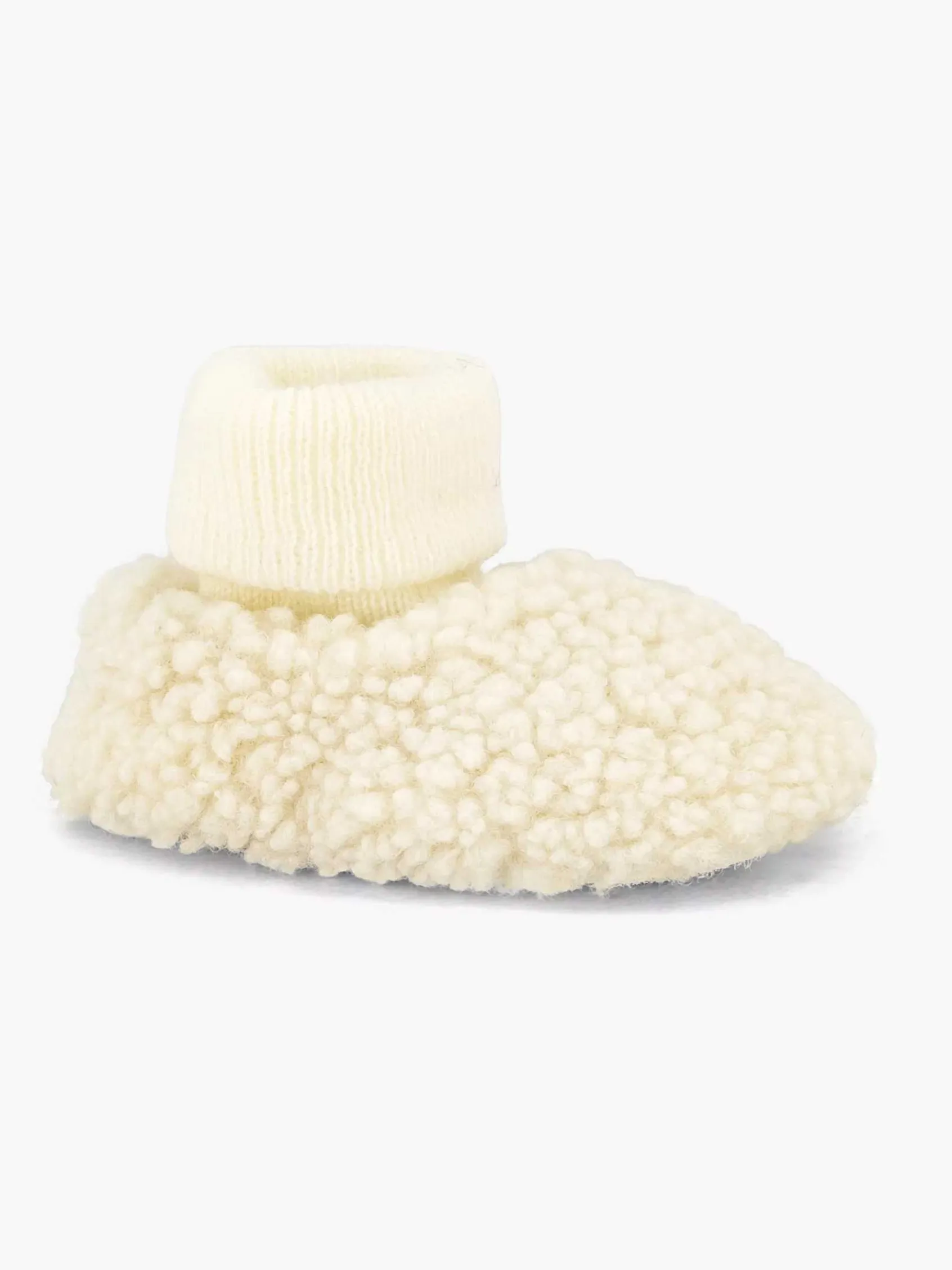 Jongensschoenen|vanHaren Beige Pantoffel Teddy