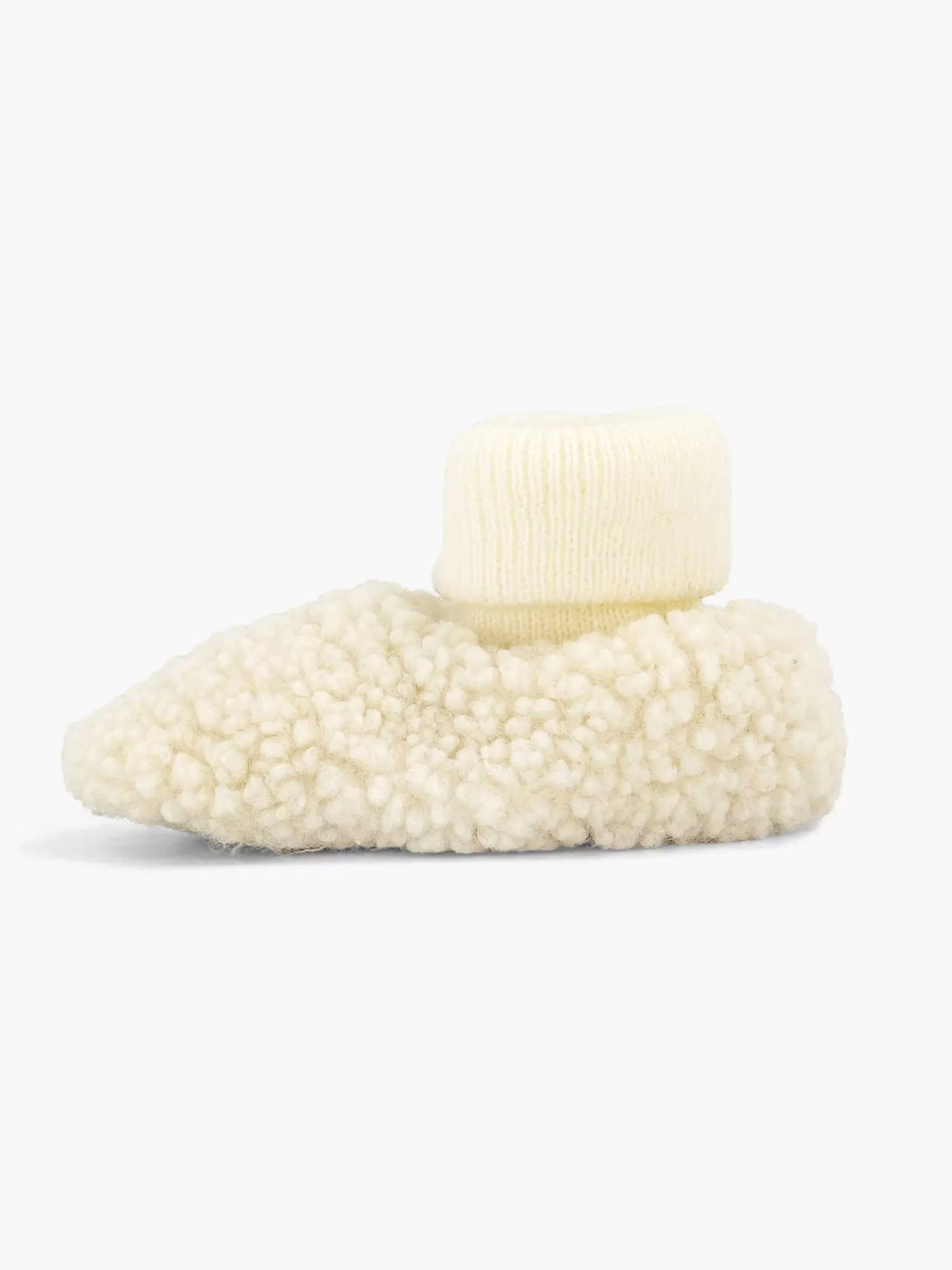 Jongensschoenen|vanHaren Beige Pantoffel Teddy