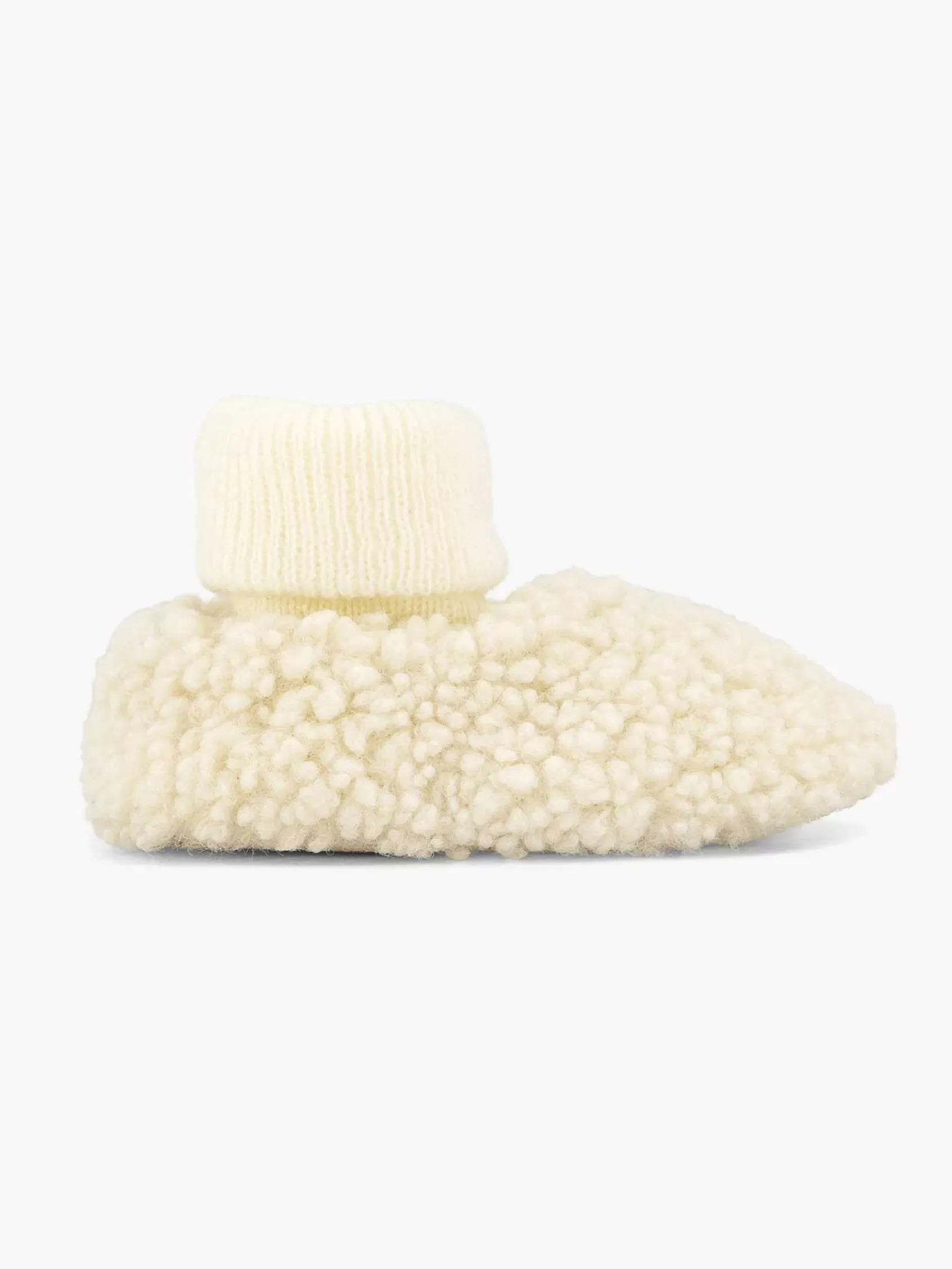 Jongensschoenen|vanHaren Beige Pantoffel Teddy