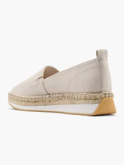 Instappers|Esprit Beige Platform Espadrille