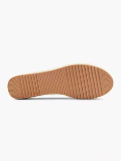 Instappers|Graceland Beige Platform Espadrille