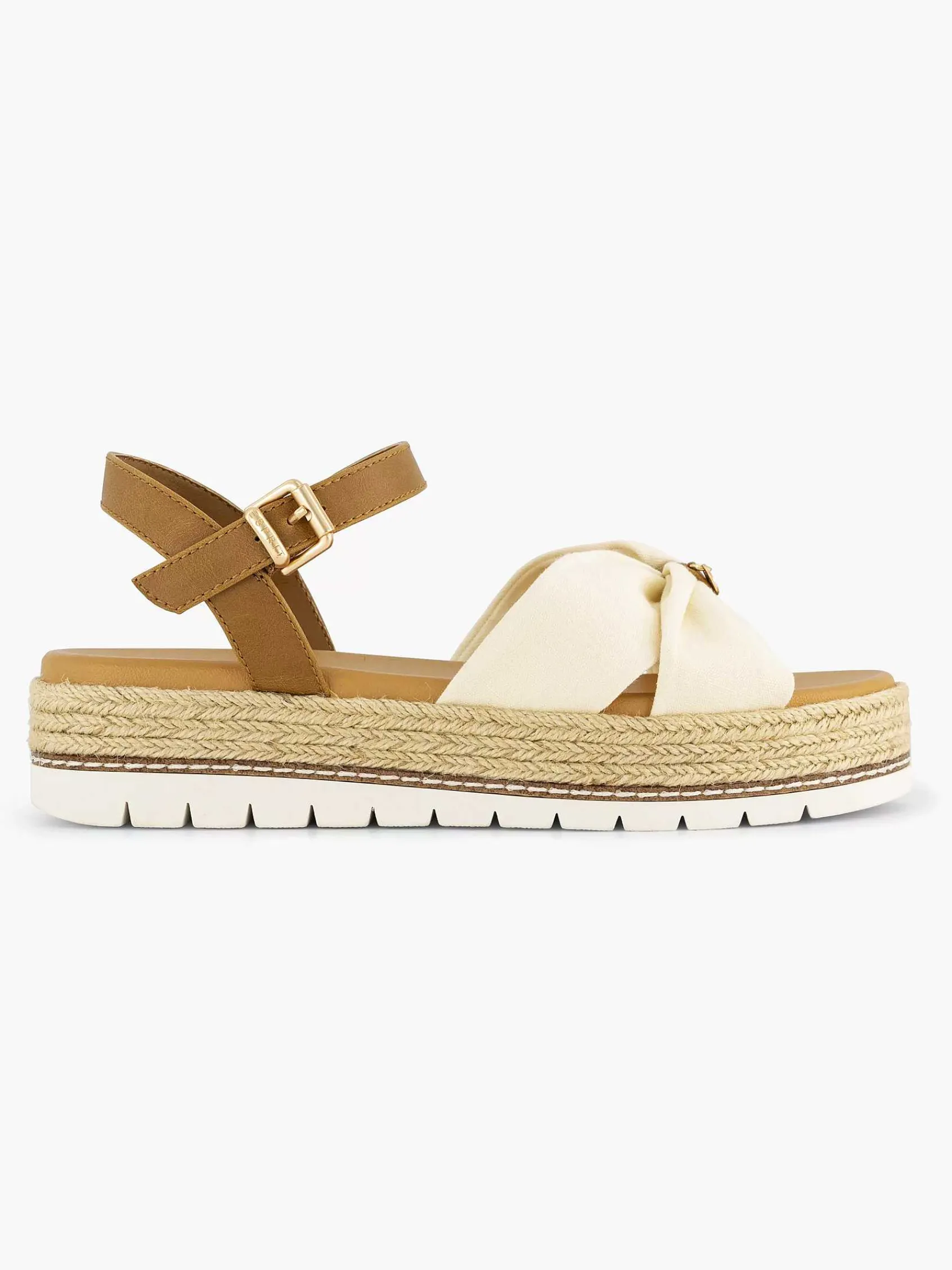 Sandalen|Esprit Beige Platform Sandaal