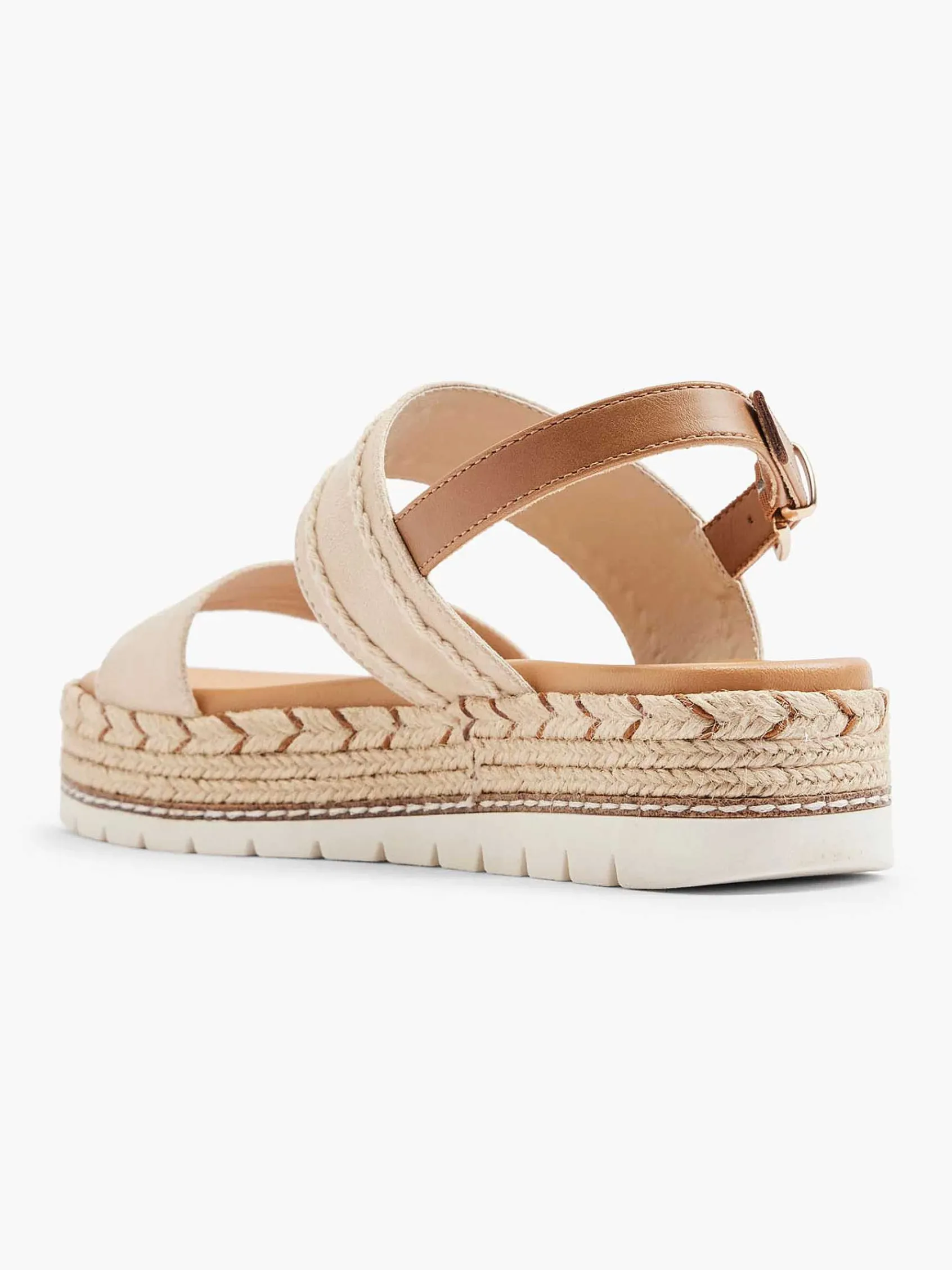 Sandalen|Esprit Beige Platform Sandaal