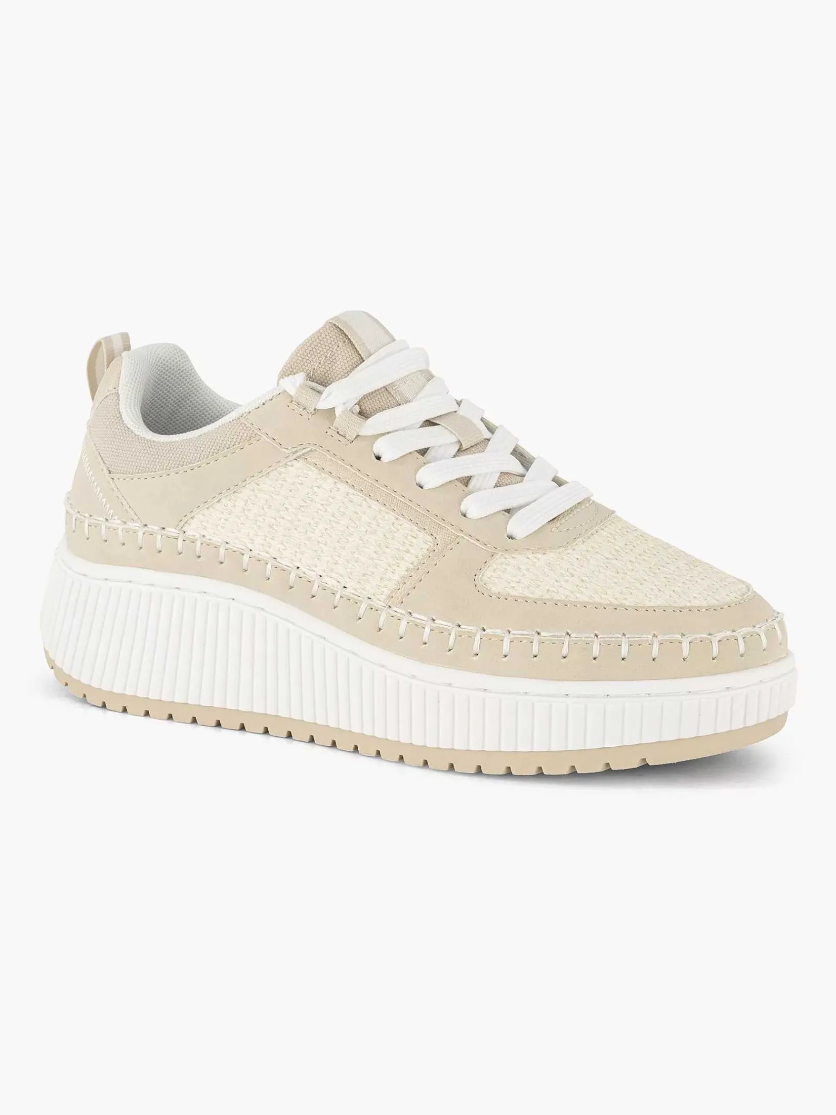 Sneakers|Oxmox Beige Platform Sneaker