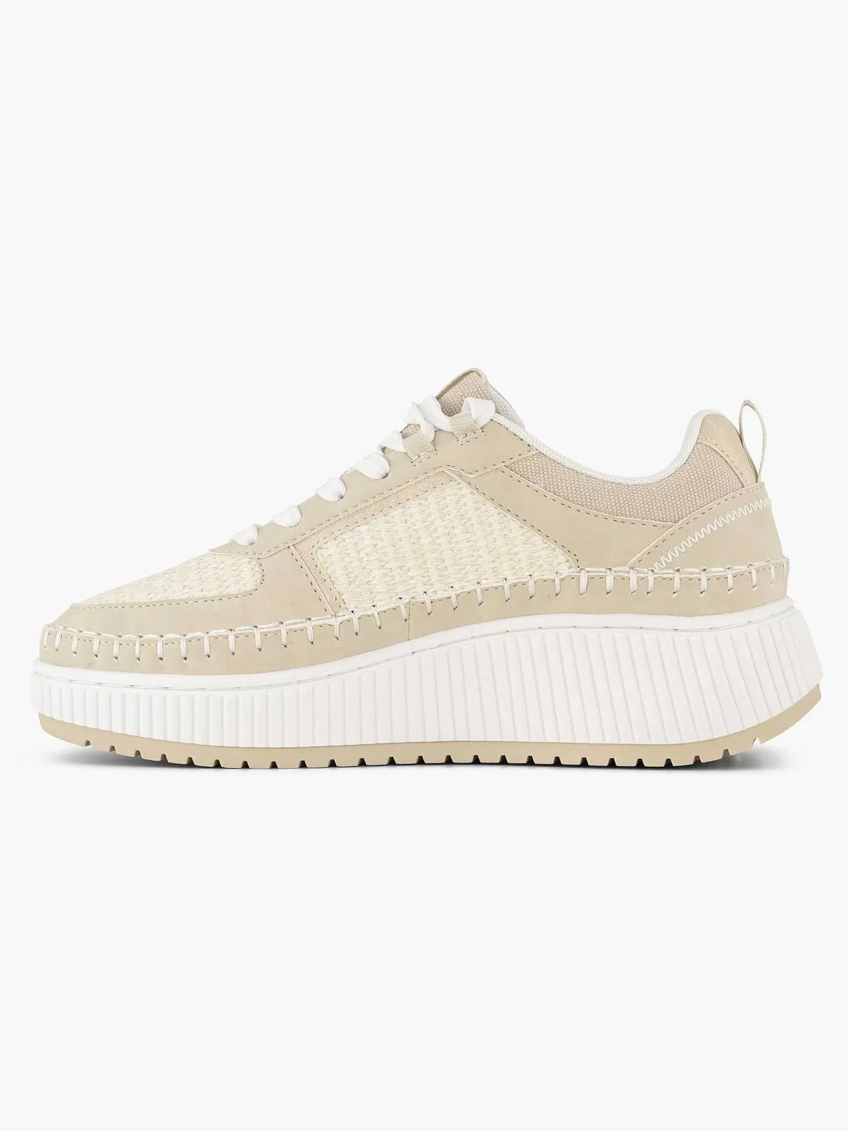Sneakers|Oxmox Beige Platform Sneaker