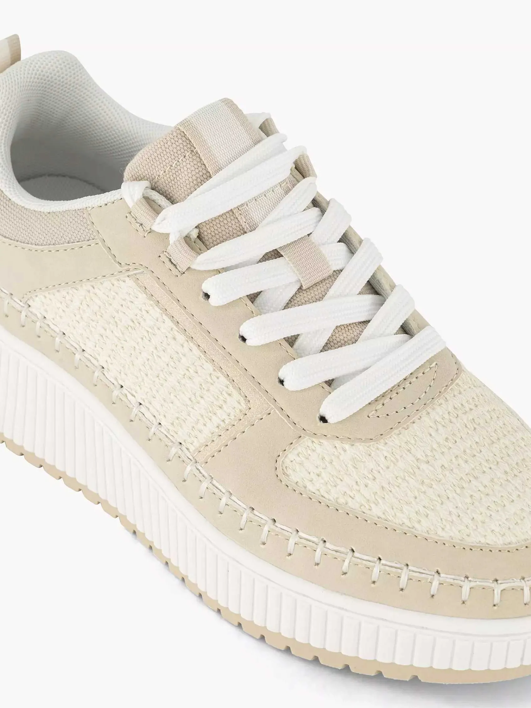 Sneakers|Oxmox Beige Platform Sneaker