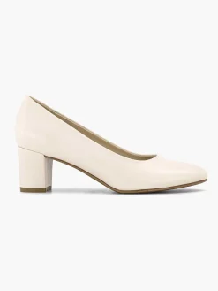 Hoge Hakken|Graceland Beige Pump Blokhak