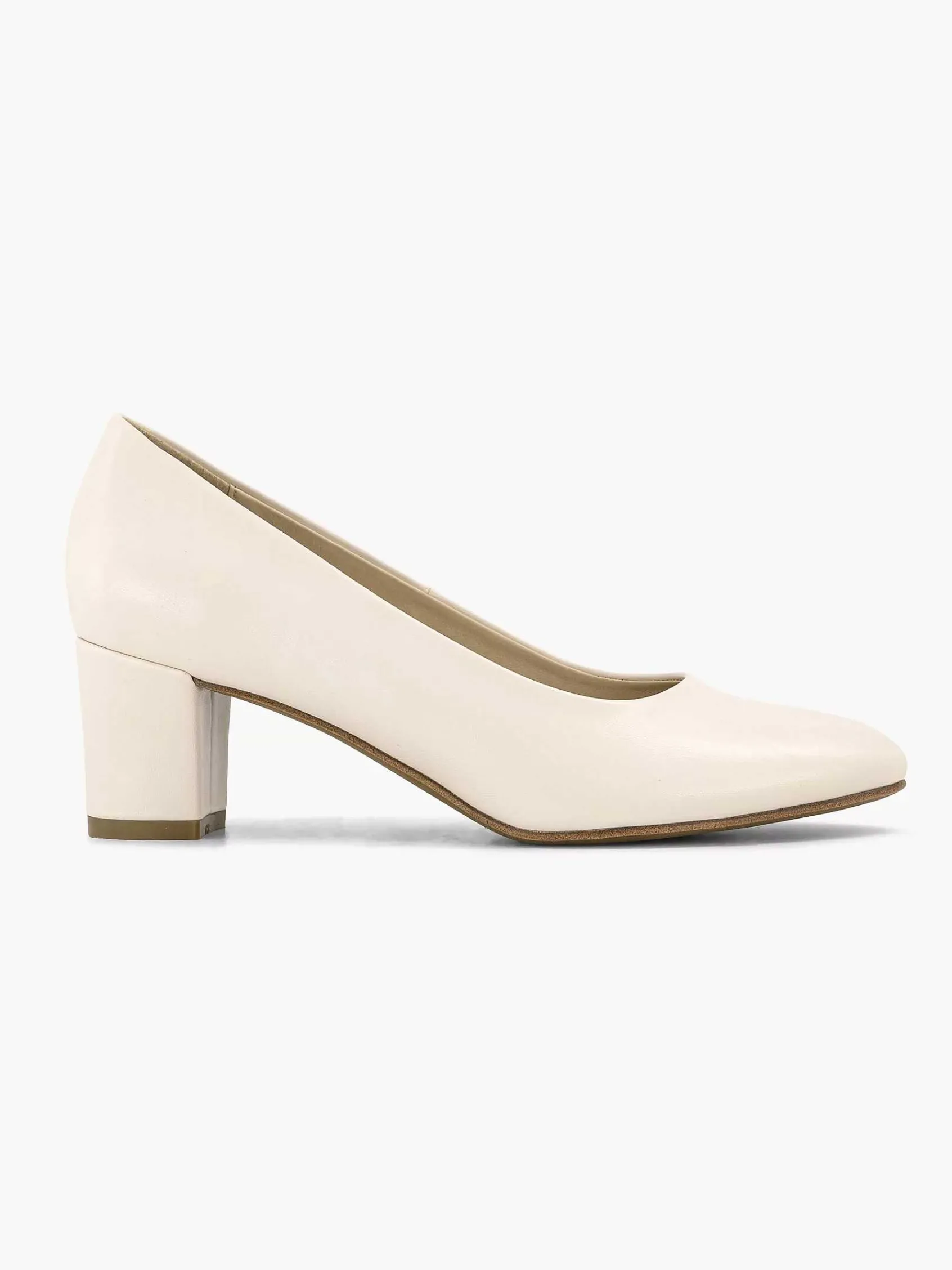 Hoge Hakken|Graceland Beige Pump Blokhak