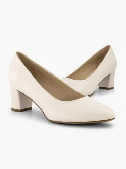 Hoge Hakken|Graceland Beige Pump Blokhak
