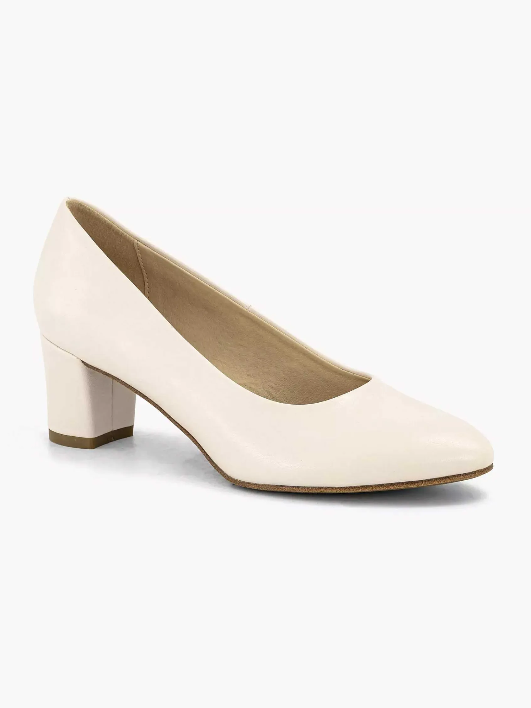 Hoge Hakken|Graceland Beige Pump Blokhak
