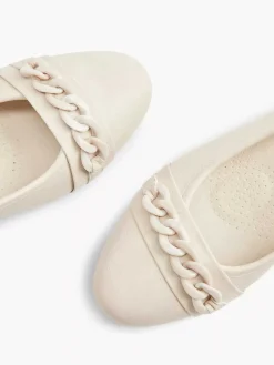 Comfort Schoenen|Easy Street Beige Pump Sierketting
