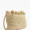 Online Exclusive Accessoires|Graceland Beige Rieten Schoudertas