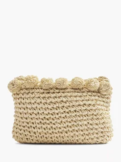 Online Exclusive Accessoires|Graceland Beige Rieten Schoudertas