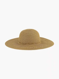 Online Exclusive Accessoires|Graceland Beige Rieten Strandhoed