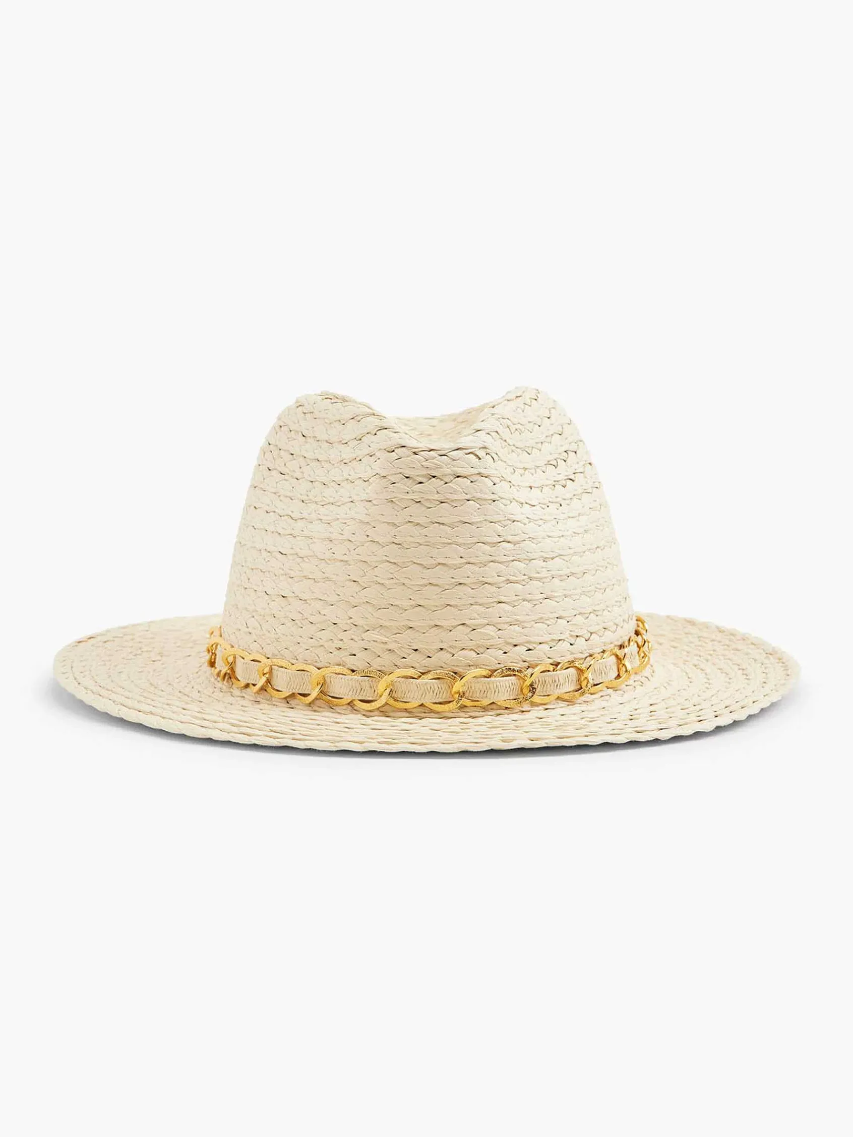 Online Exclusive Accessoires|Graceland Beige Rieten Strandhoed