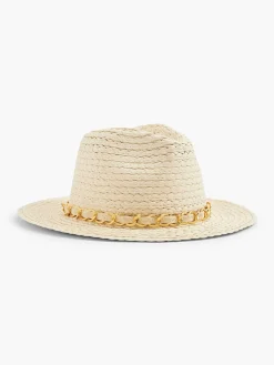 Online Exclusive Accessoires|Graceland Beige Rieten Strandhoed
